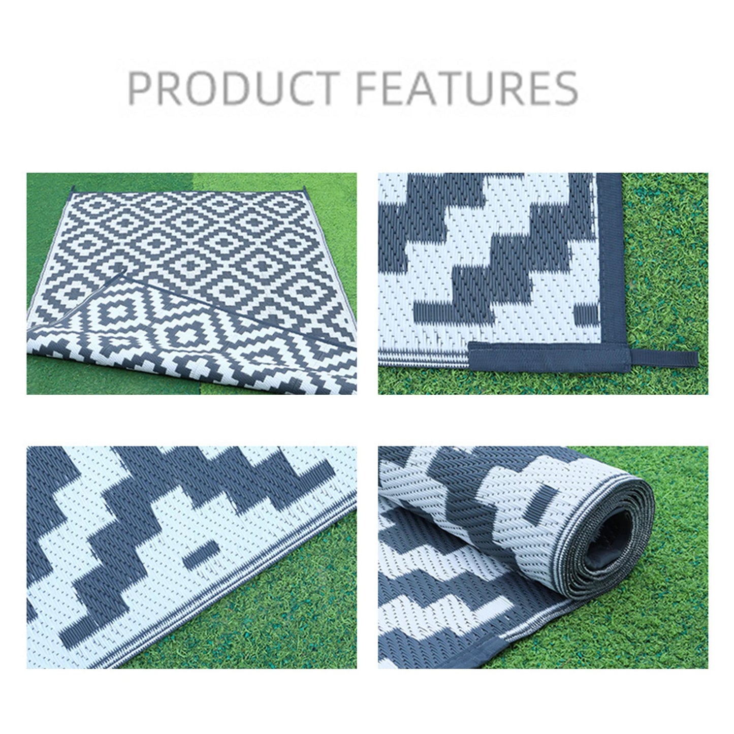 Beach Mat Portable Folding Plastic Beach Mat For Outdoor Picnic Camping