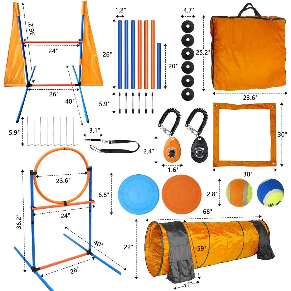 Dog Agility Training Equipment Set