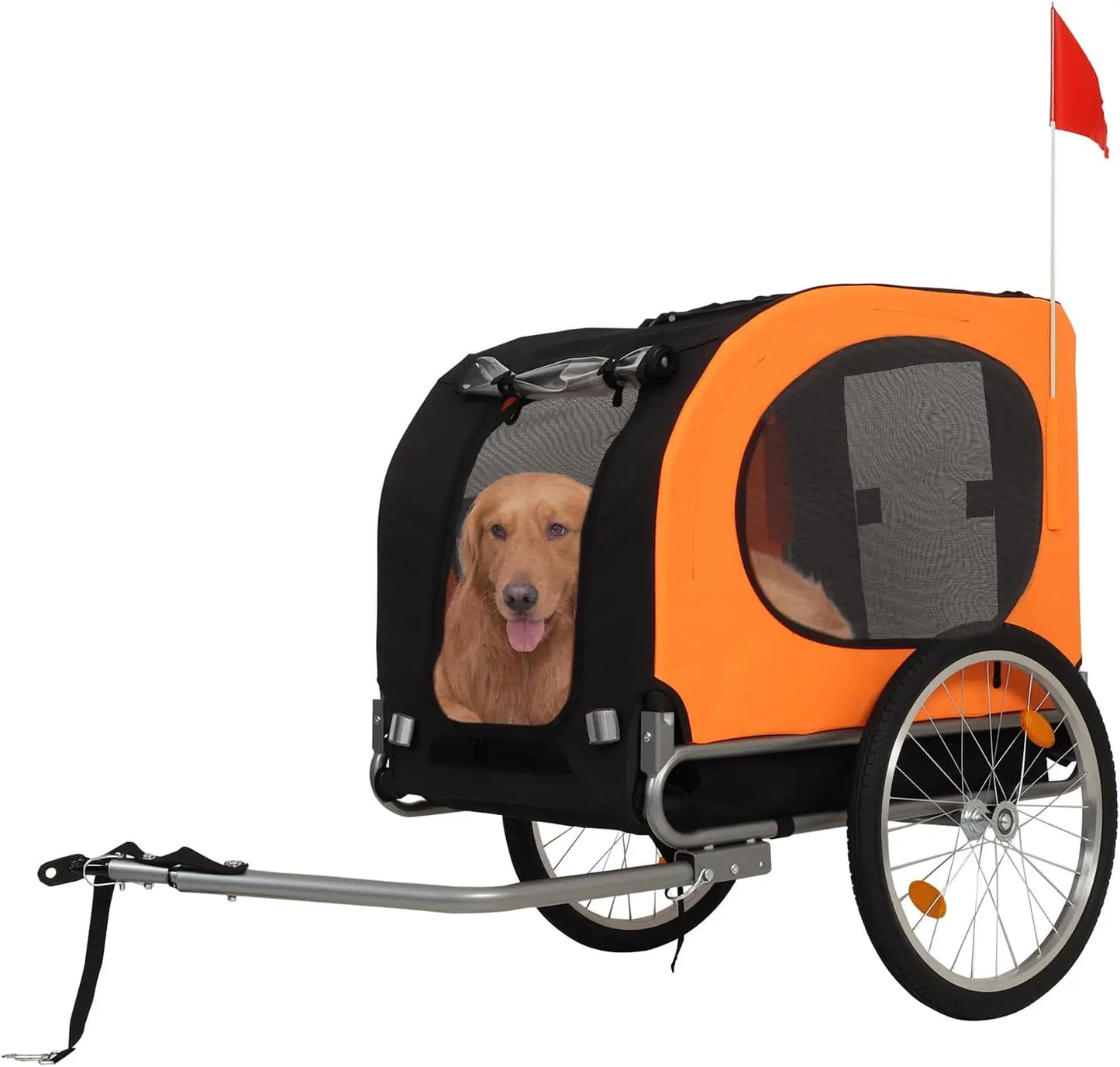 Large Dog Bike Trailer 88Lbs Capacity