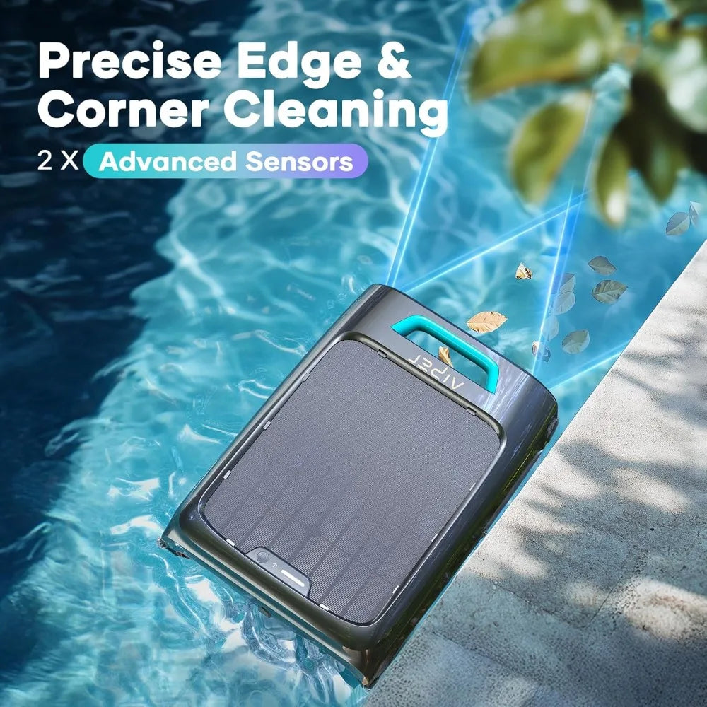 Surfer S2 Robotic Solar Pool Skimmer with APP Support, 24/7 Cleaning, Dual Charging Modes, Smart Obstacle Avoidance