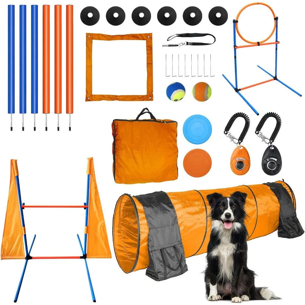 Dog Agility Training Equipment Set