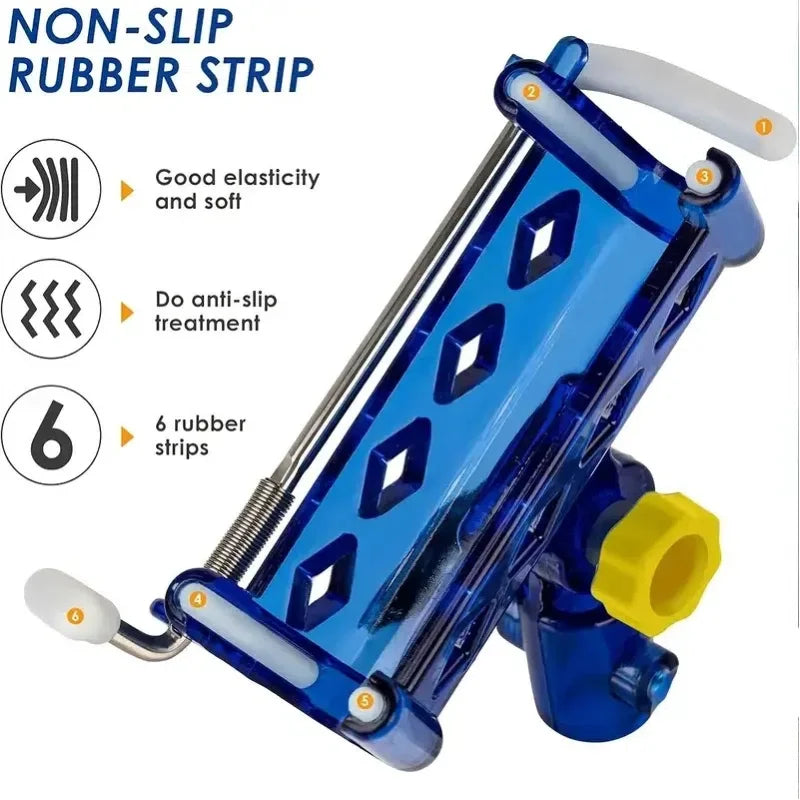 2-piece stainless steel fishing rod holder, 360° adjustable one-touch lock