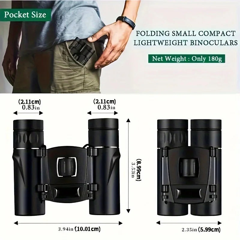1pc HD Zoom Binoculars, 8X21 Long Range Telescope