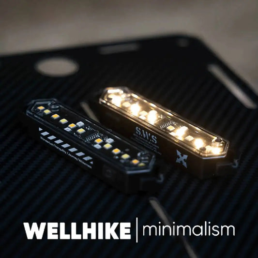 WELLHIKE 2Pcs Wind Rope Buckle Light Type-C Charging Tent String Lamp Wind Rope Decoration Light