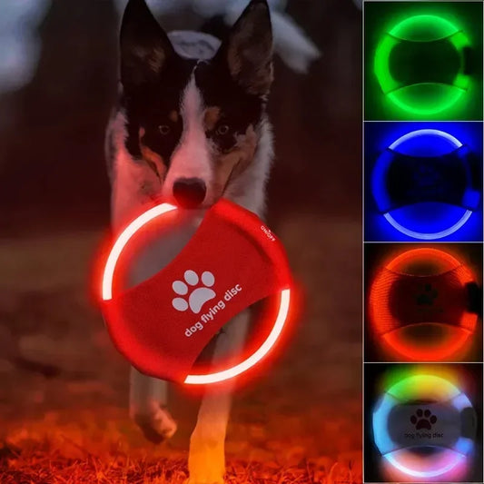 Dog Flying Discs 3 Modes Light Glowing LED