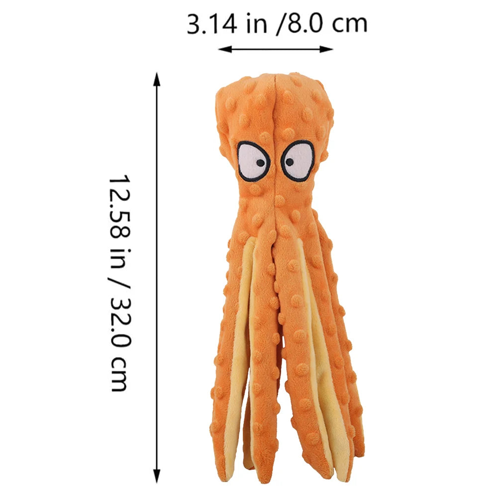 Pet Plush Dog Toy Octopus