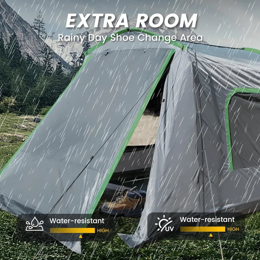 SUV Tent, 5-9 Person Rectangle Car Tent for Family, Waterproof & Windproof