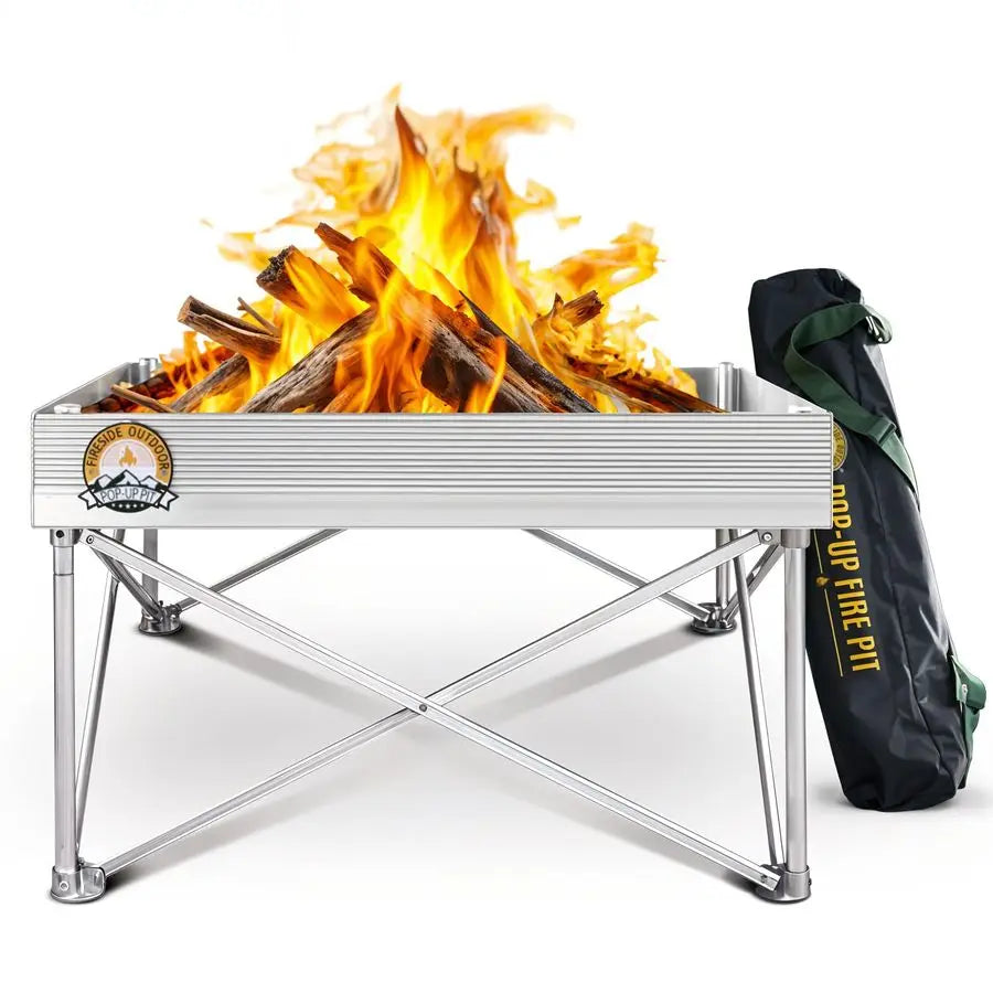 Outdoor Portable Fire Pit / 24 Inch Collapsible