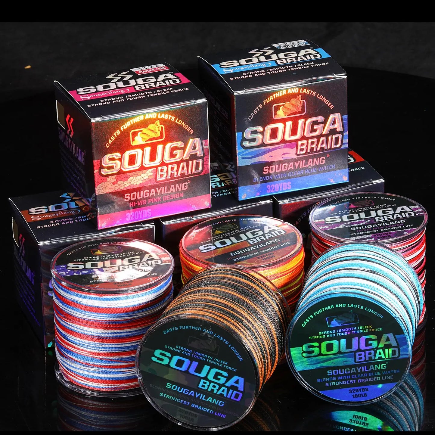 Sougayilang 4 Strand Braided Fishing Line