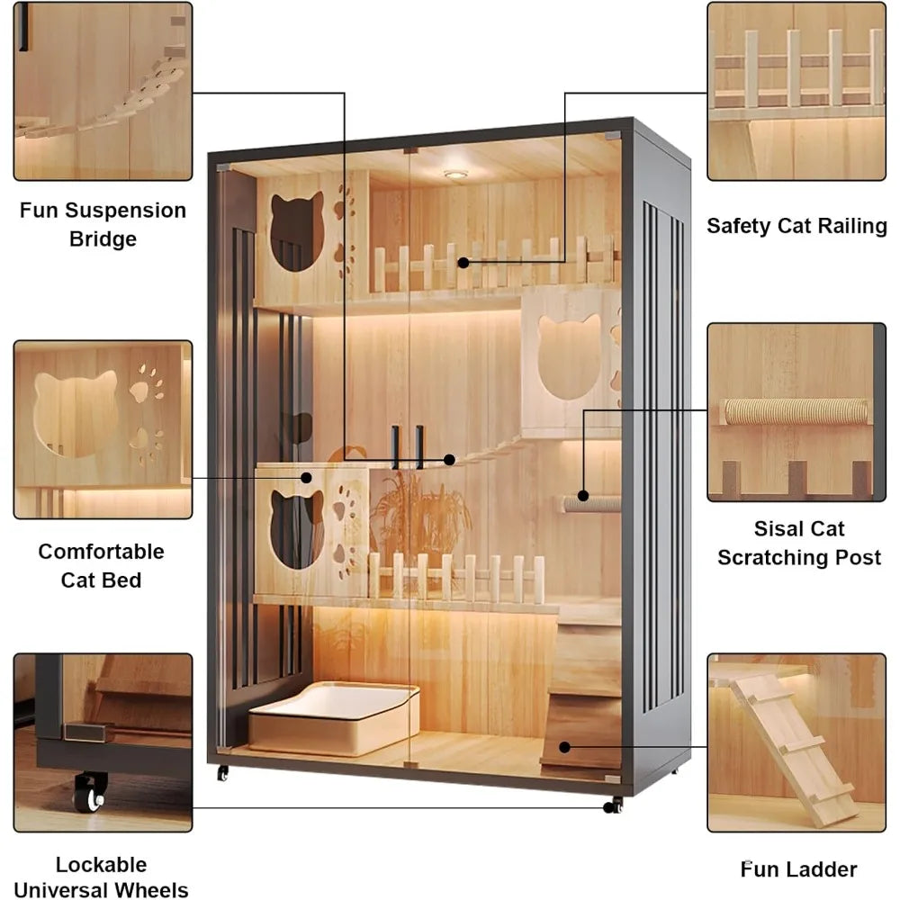 Modern Cat House & Indoor Villa