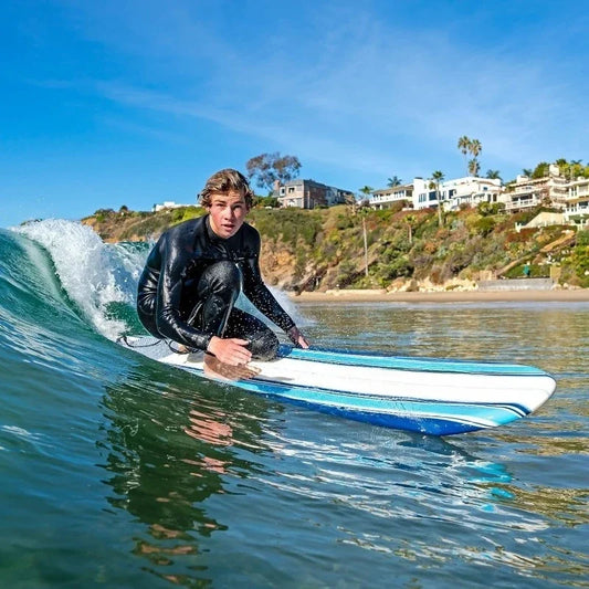 Beginners and All Surfing Levels Complete Set Includes Leash Classic Soft Top Foam 7ft Surfboard Surfboard