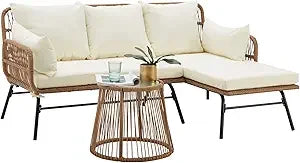 3 Piece Patio Furniture Set