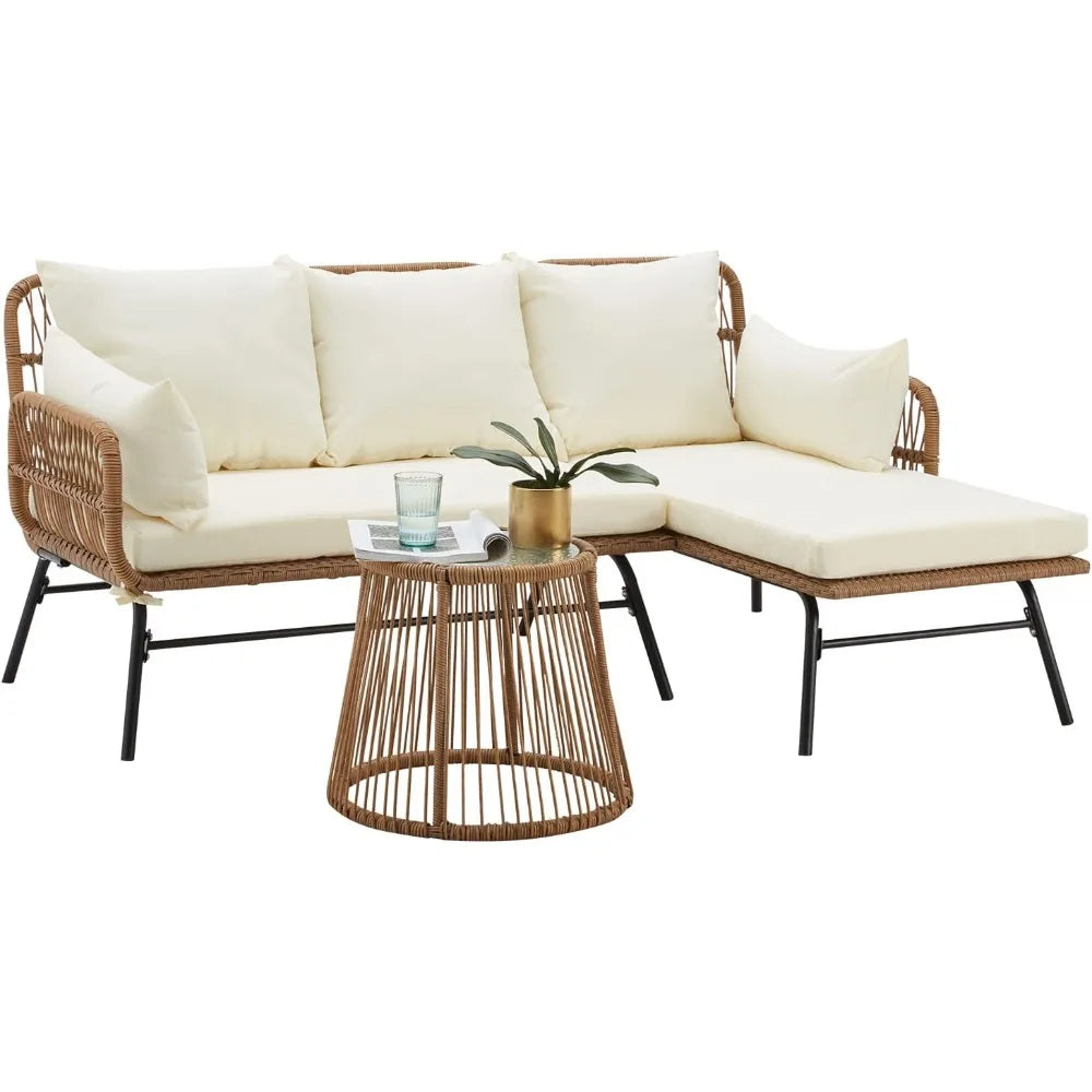 3 Piece Patio Furniture Set