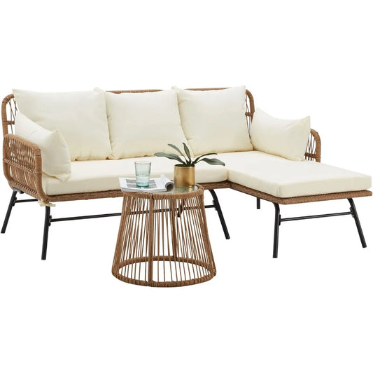 3 Piece Patio Furniture Set