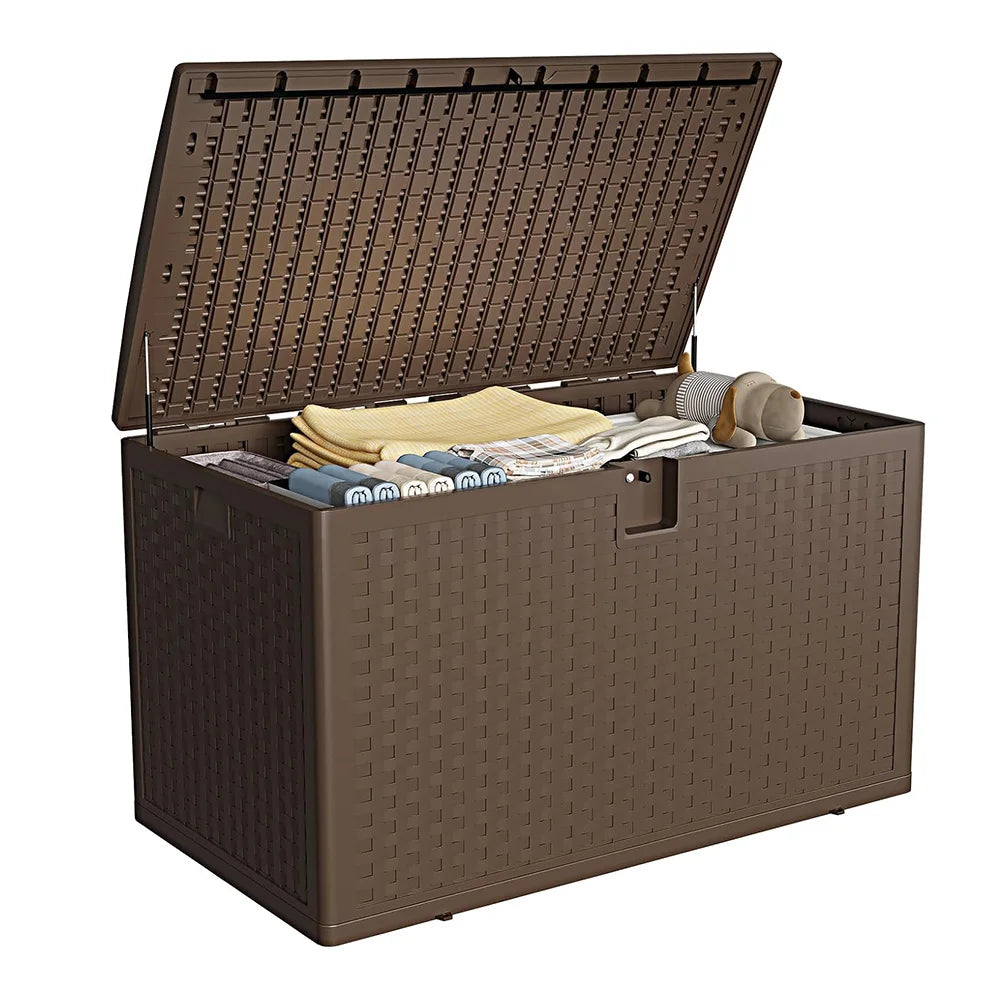 120 Gallon Outdoor Waterproof Lockable Storage Box