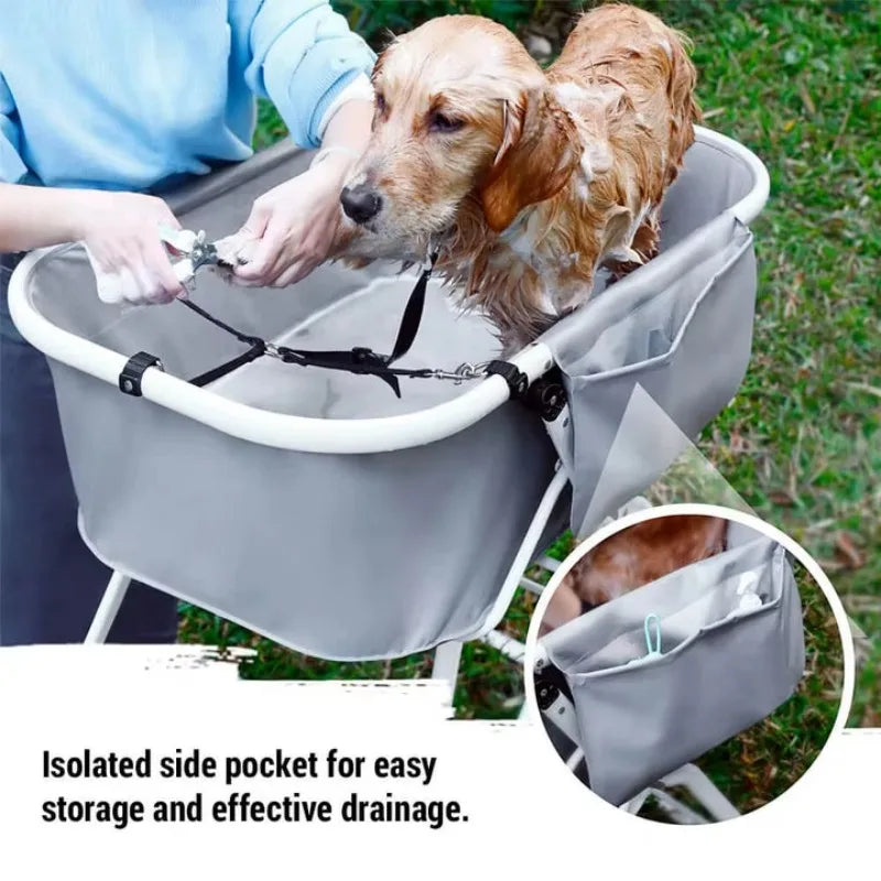 Elevated Dog Bath Tubs for Bath Shower Grooming, Ideal For Medium To Large Pets