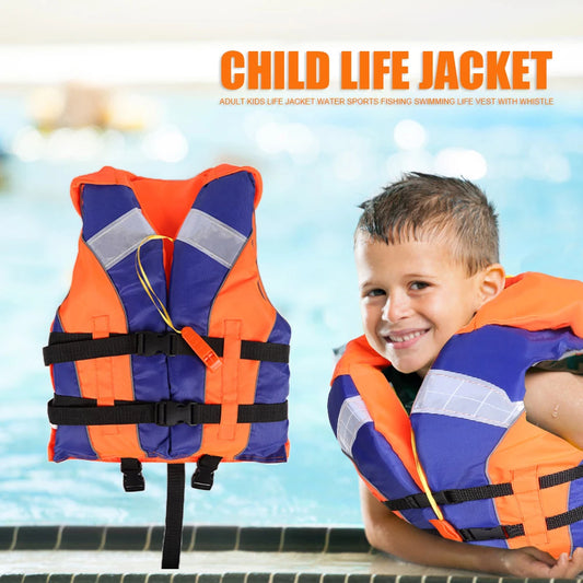 Kids Life Jacket Vest With Whistle