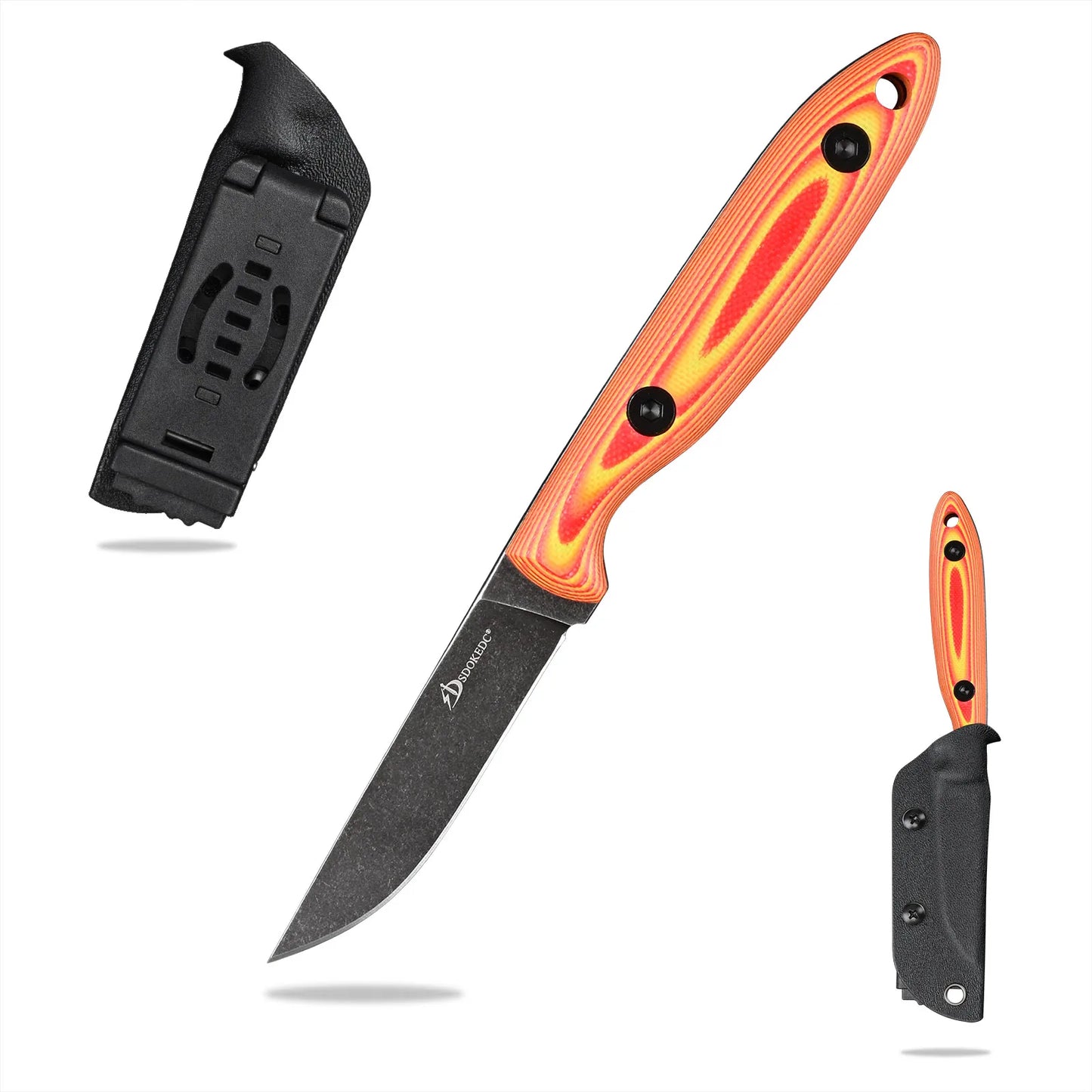 SDOKEDC Knives DC53 Steel Fixed Blade Knife Micarta Handle