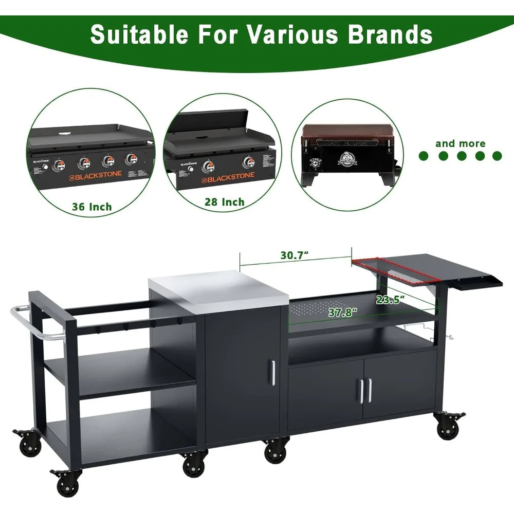 Outdoor Grill Cart