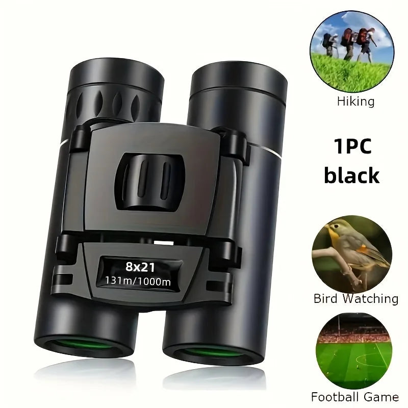 1pc HD Zoom Binoculars, 8X21 Long Range Telescope