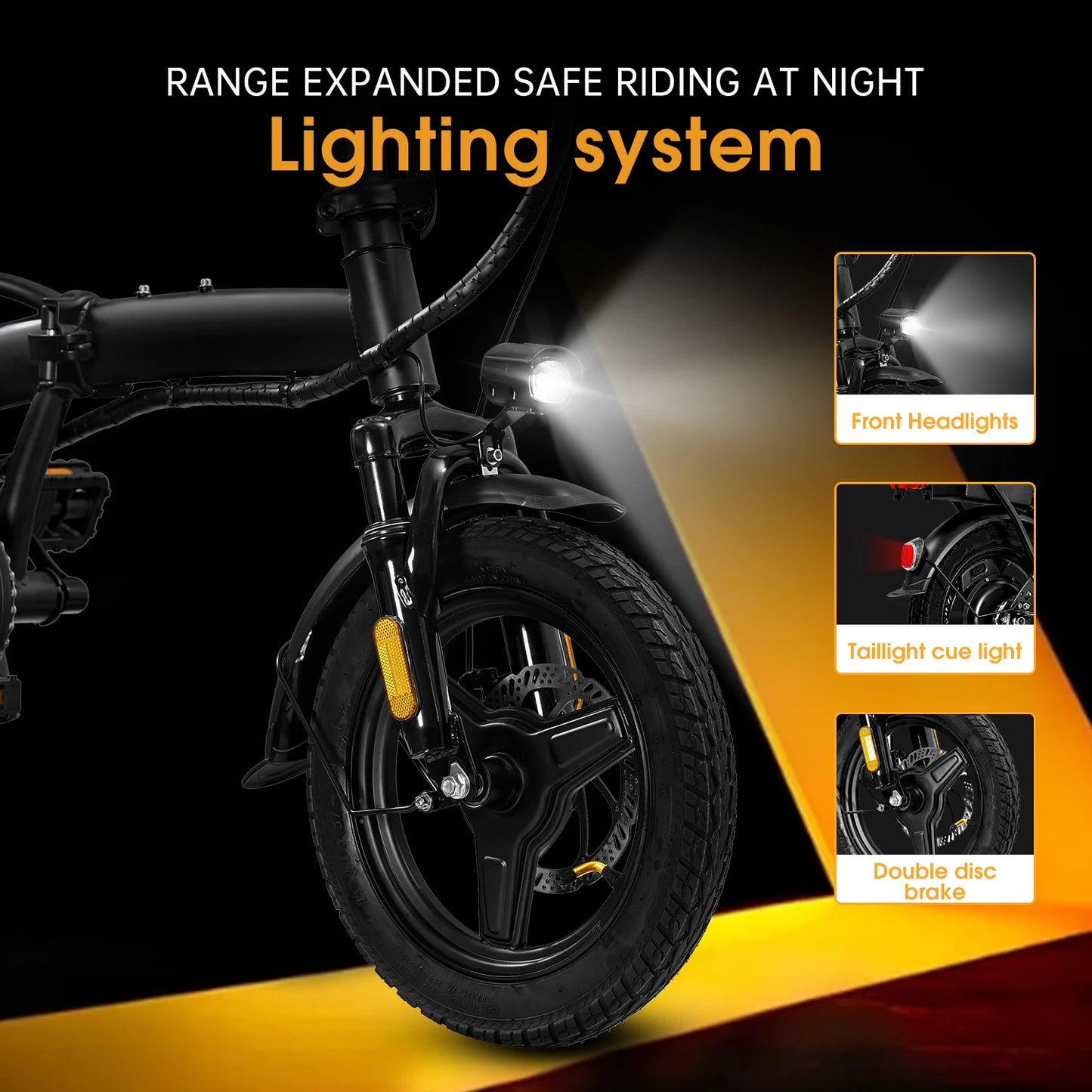 Folding Electric Bike for Adult With Basket 350W Foldable Electric Bicycle 48V 10.4AH Commuting Lightweight Cycling Escooter