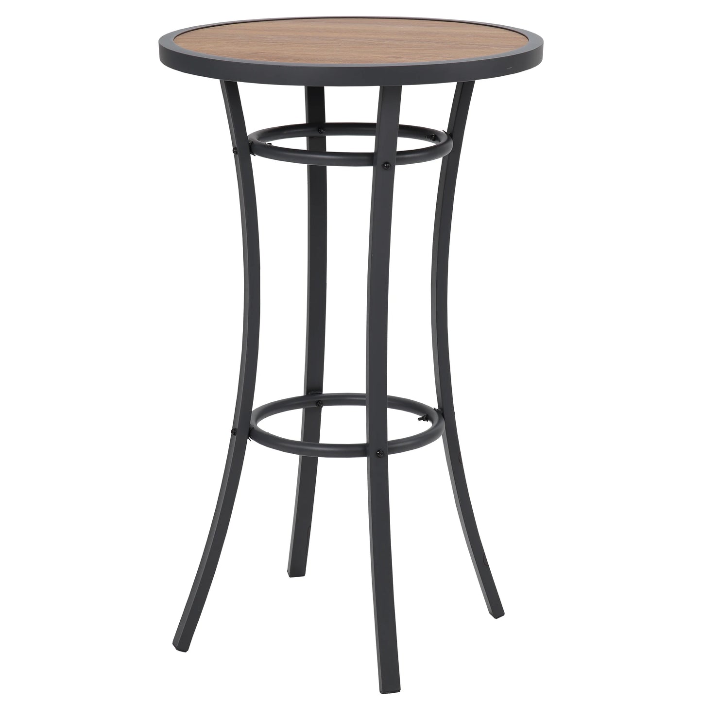 Outdoor Bar Height Bistro Table, 40-Inch Patio Bar Table