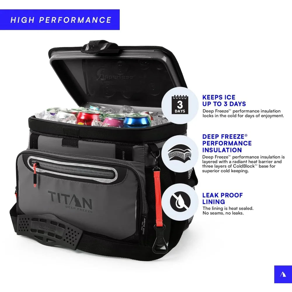 Titan Deep Freeze Coolers - Zipperless Hardbody Cooler