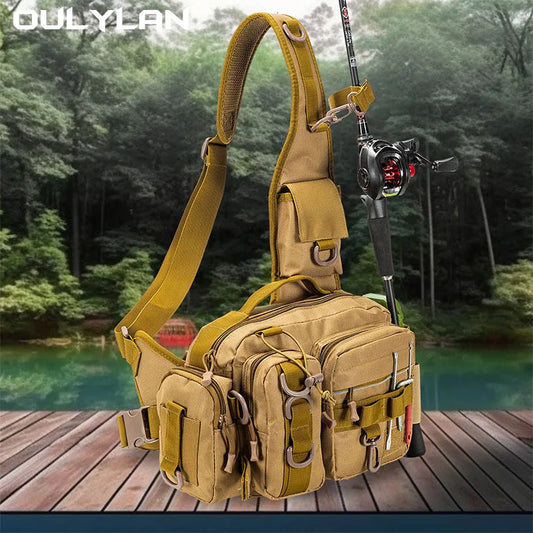 Outdoor Shoulder Bag For Hiking, Fishing, Camping