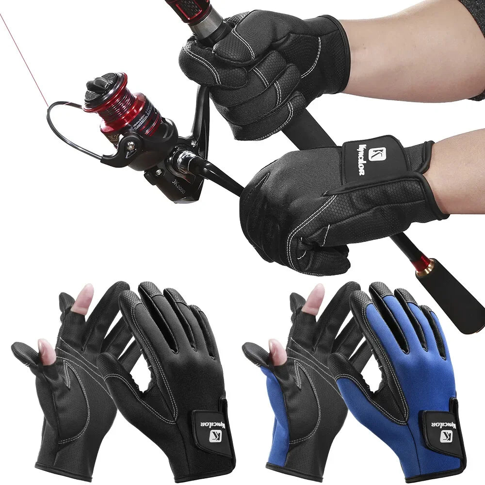 Winter Fingerless Fishing Gloves For Men Women Cold Weather Windproof