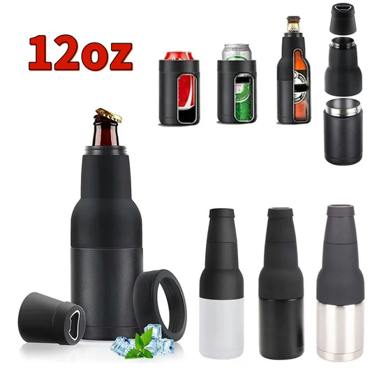 Insulated Cold Keeper Fits 12 Oz Standard Double Walled Can Cooler