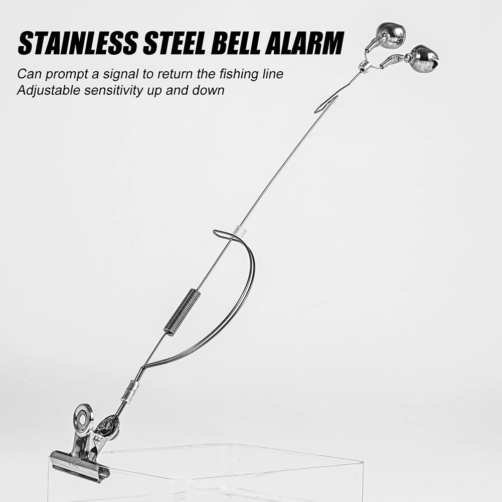 1/2Pcs Fishing Rod Bite Bait Alarm Stainless Steel