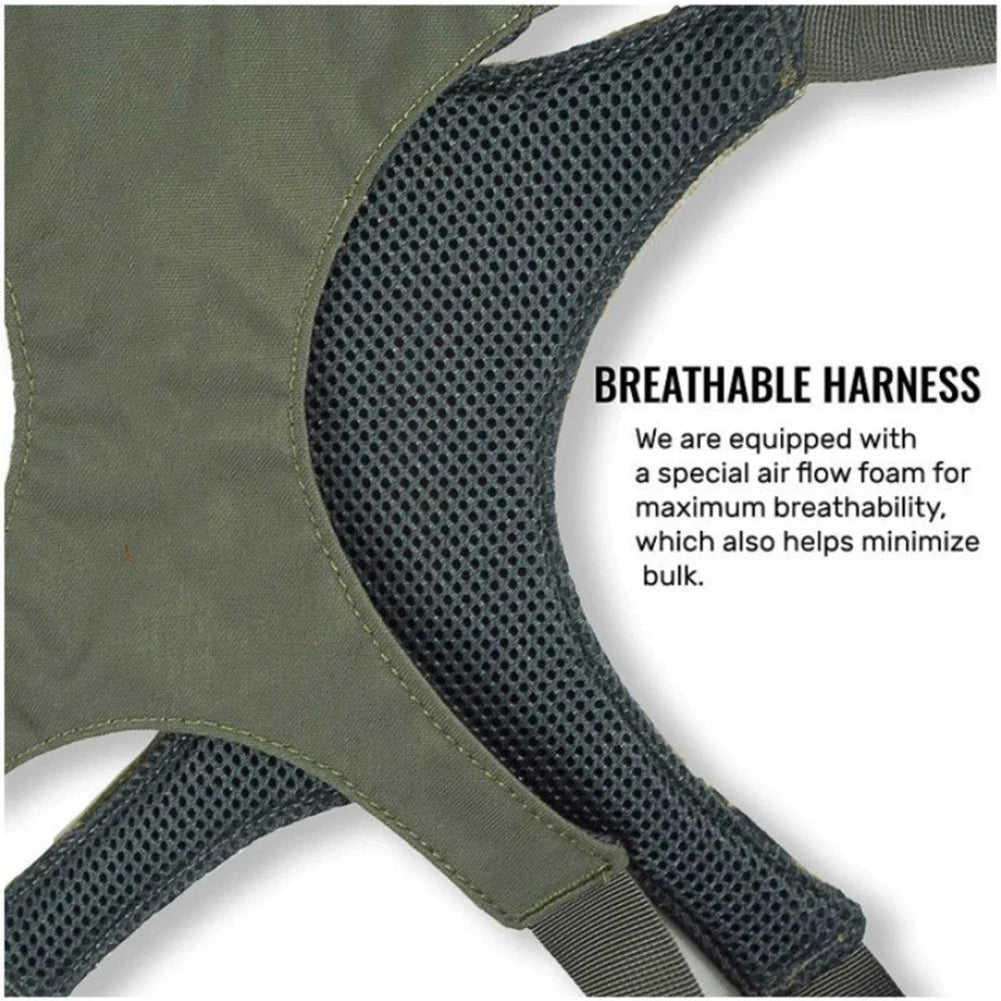 Binocular Harness Chest Pack with Rangefinder Pouch & Rain Cover