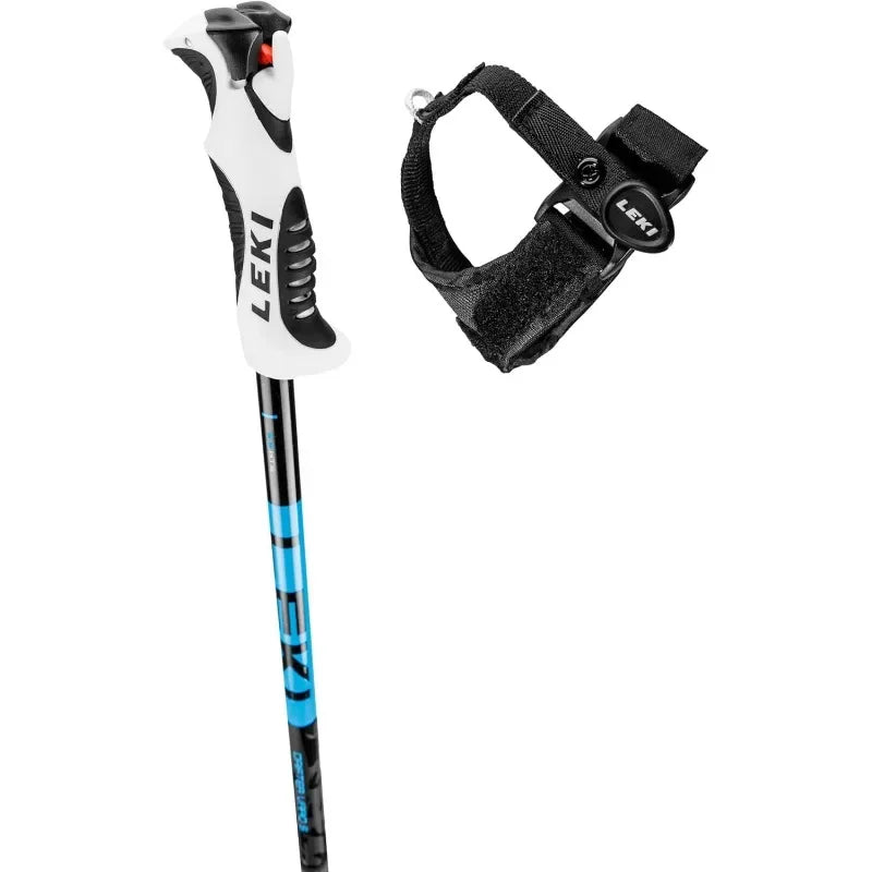 LEKI Kids’ Drifter Vario S Adjustable Lightweight Aluminum Ski Poles for Downhill & Backcountry Skiing