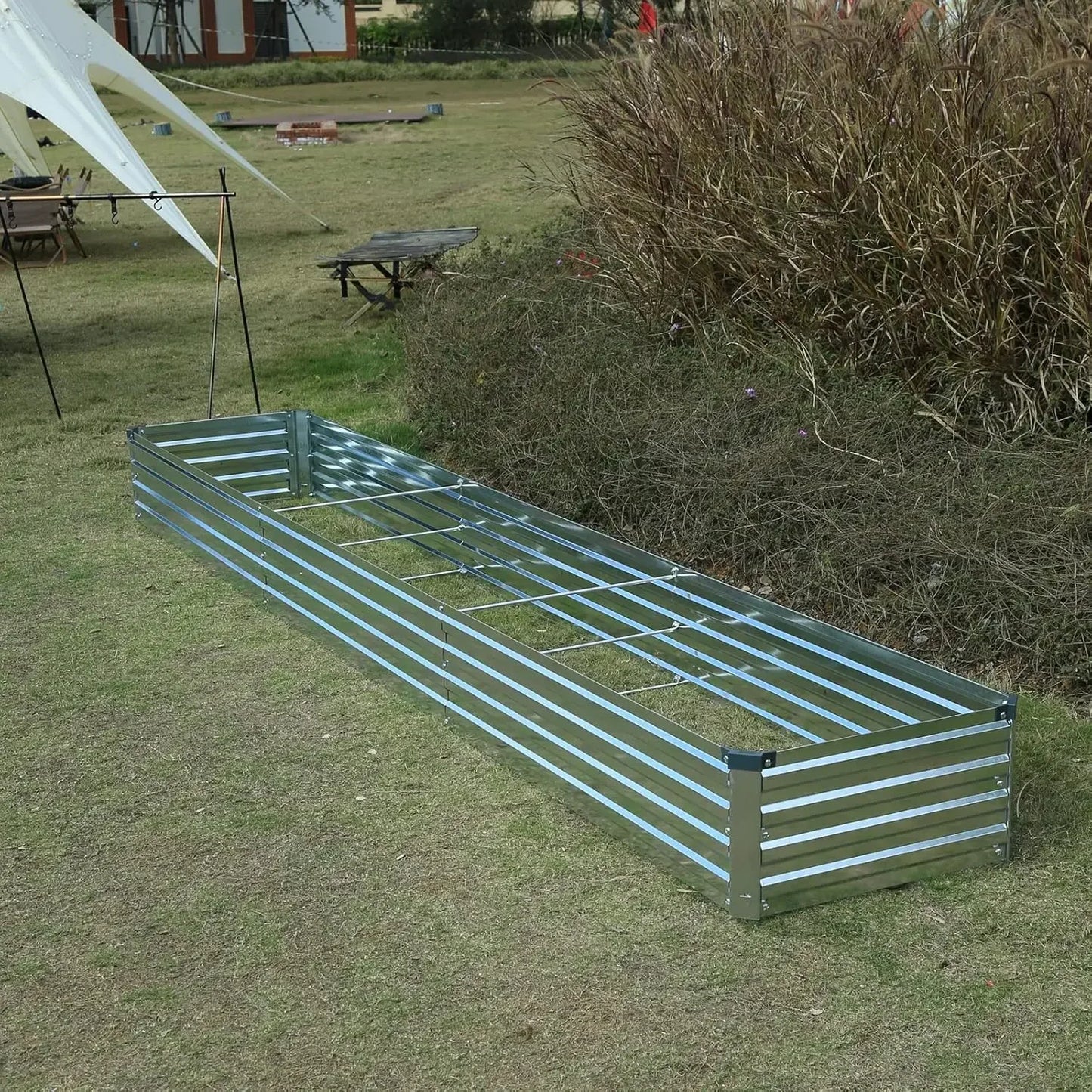 outdoor furniture (2 Pack) Galvanized Raised Garden Bed