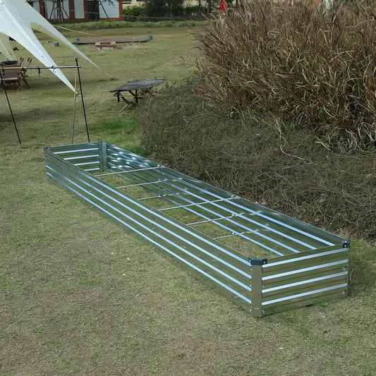 outdoor furniture (2 Pack) Galvanized Raised Garden Bed