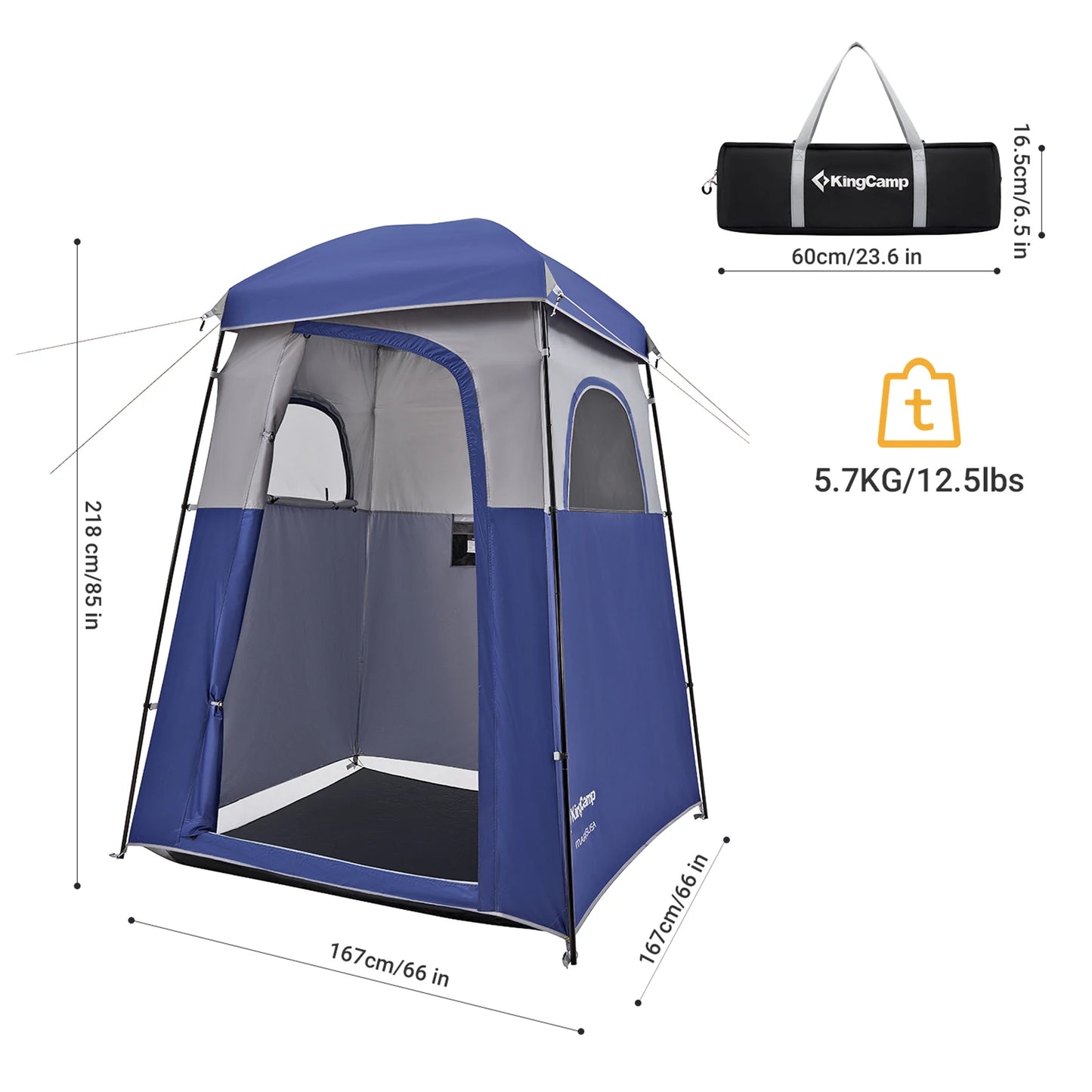 KingCamp Shower Tent Portable Outdoor Shower Tent