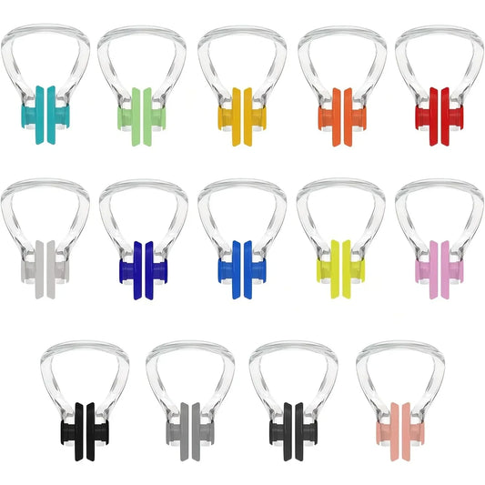 Swimming Nose Clip, 14 packs of Waterproof Silicone Swimming Nose Plugs