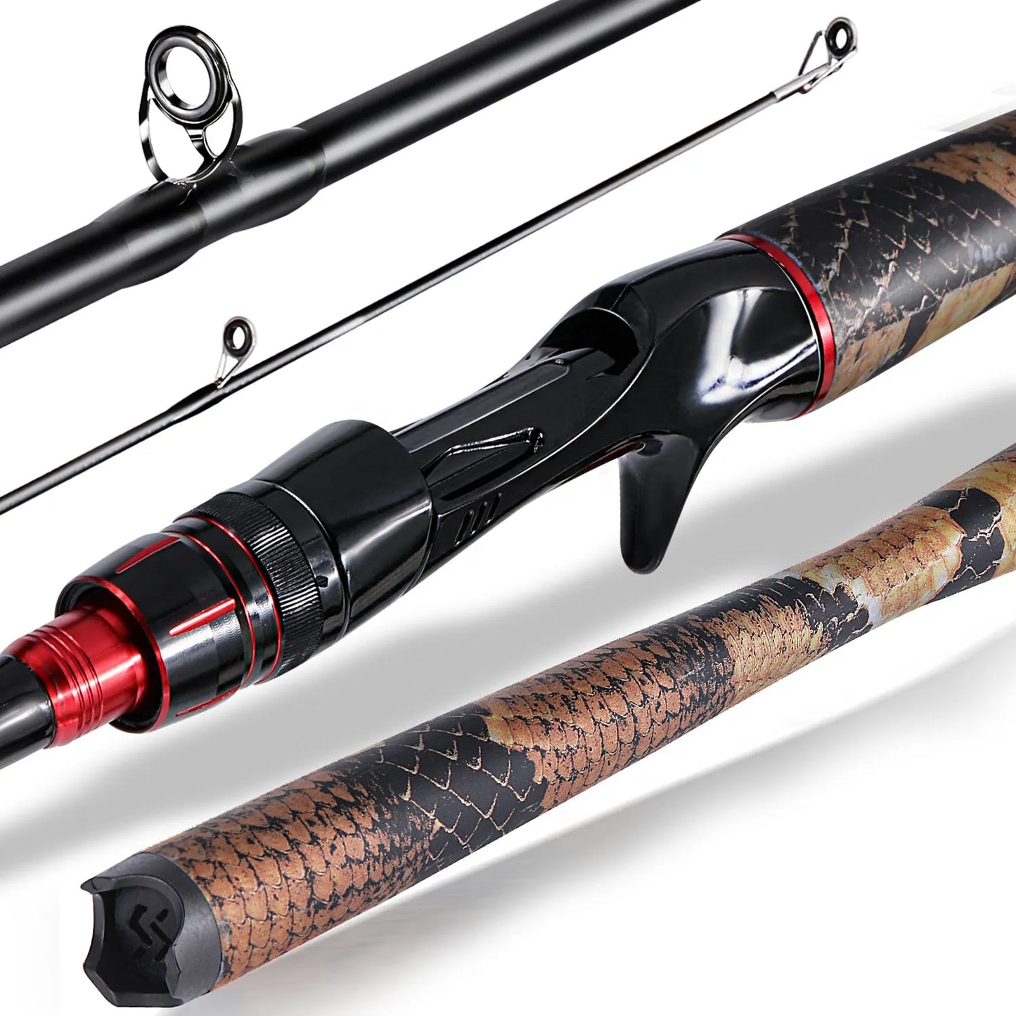 Sougayilang 1.8m/1.98m/2.1m Spinning Casting Fishing Rod Ultralight Weight Carbon Fiber