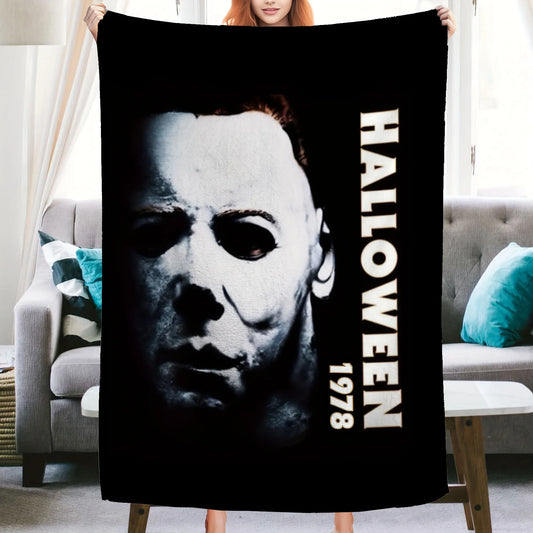 Horror Movie Halloween Character Cover Blanket, Halloween Blanket