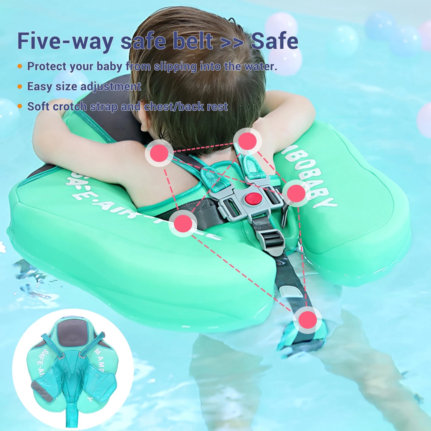 Mambobaby Baby Float with Sunshade Canopy