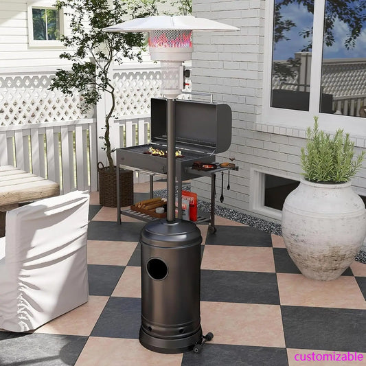 Patio Heater for Outdoor Use with Wheels