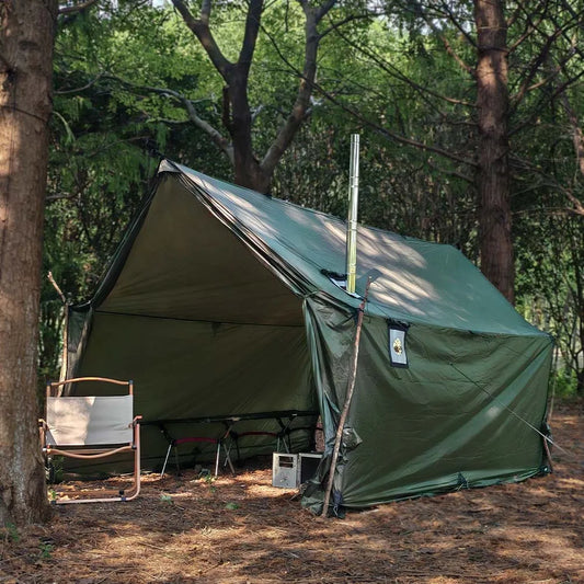 Hammock Hot Tent with Stove Jack With Snow Skirt, 3000mm Waterproof with Zippered Tent Bag