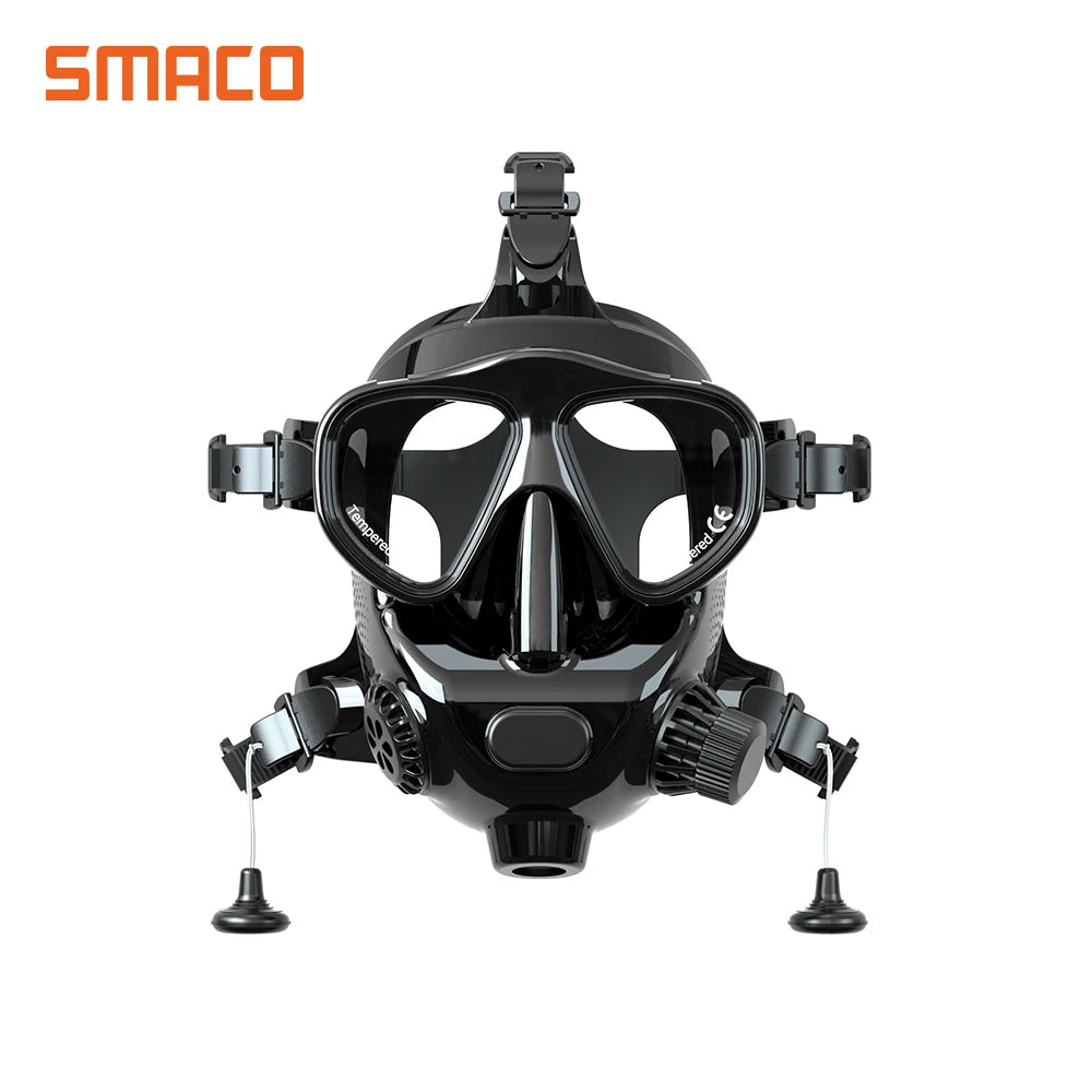 SMACO Full Face Scuba Diving Mask for Adults, Anti Fog Snorkeling Mask, Swimming Goggles, Snorkeling Gear, Freediving Snorkel