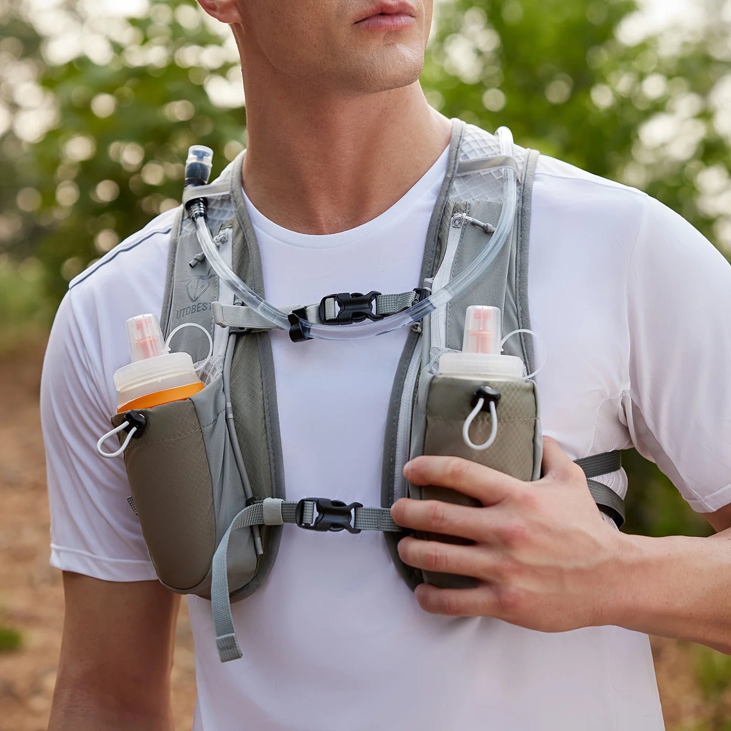 UTOBEST 2-Pack 5L Running Vest with 1.5L Hydration Reservoir Set