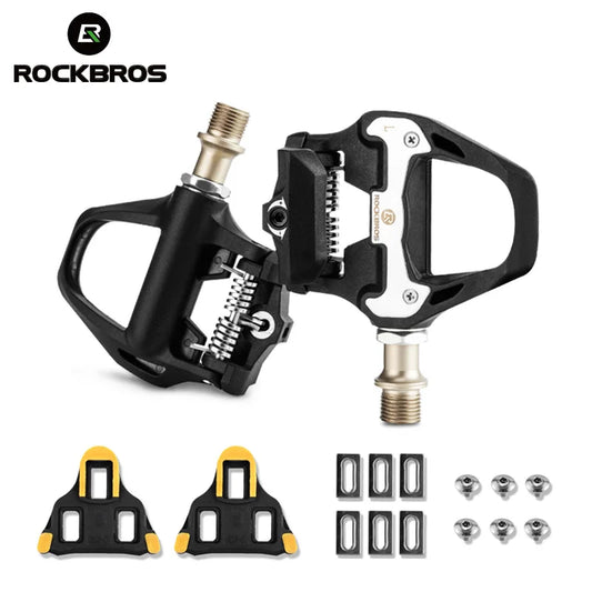 ROCKBROS Bike Pedal SPD-SL Cycling Road Bike Bicycle Self-Locking Pedals