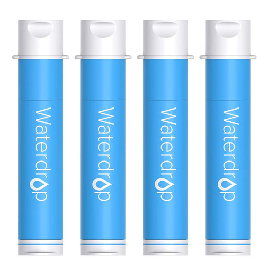 Waterdrop Water Filter Straw, Water Purifier Survival For Camping, Travel, Backpacking and Emergency Preparedness, 4 Pack