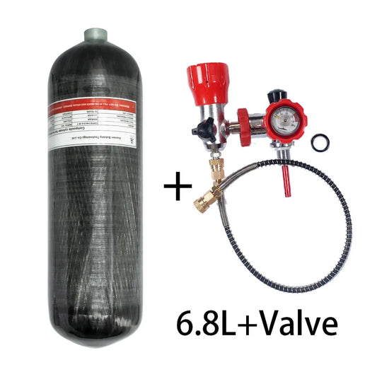 TUXING 300Bar 4500psi 6.8L Carbon Fiber Cylinder High Pressure Cylinder