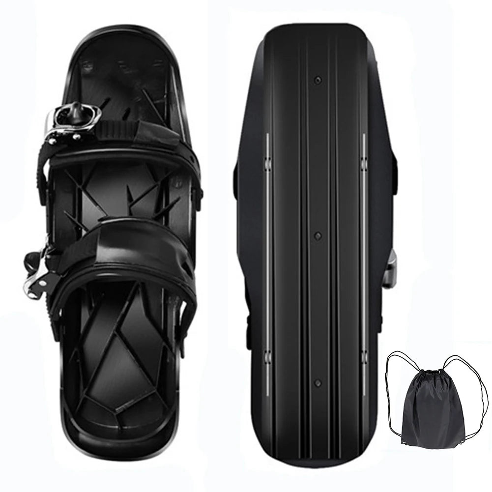 Mini Short Ski Skates Short Mini Skating Ski Shoes Adjuatable Short Snow Skateboard for Winter Outdoor Sports