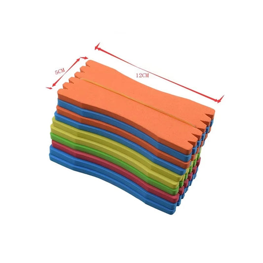 10 PCS Fishing Foam Spools 4.5cm/12cm Rounded Fishing Line Holder Storage Hook