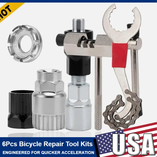 Bicycle Repair Tool Kits Chain Breaker Flywheel Remover Cutter Crank Puller Bike Wrench MTB Road Bikes Maintenance Tools Bracket
